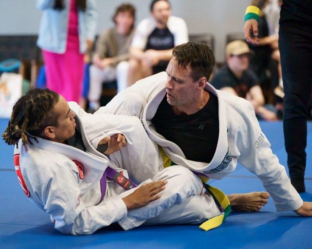 My first bjj competition as a purple belt.