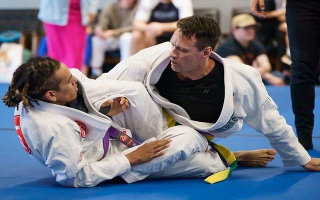 My first bjj competition as a purple belt.